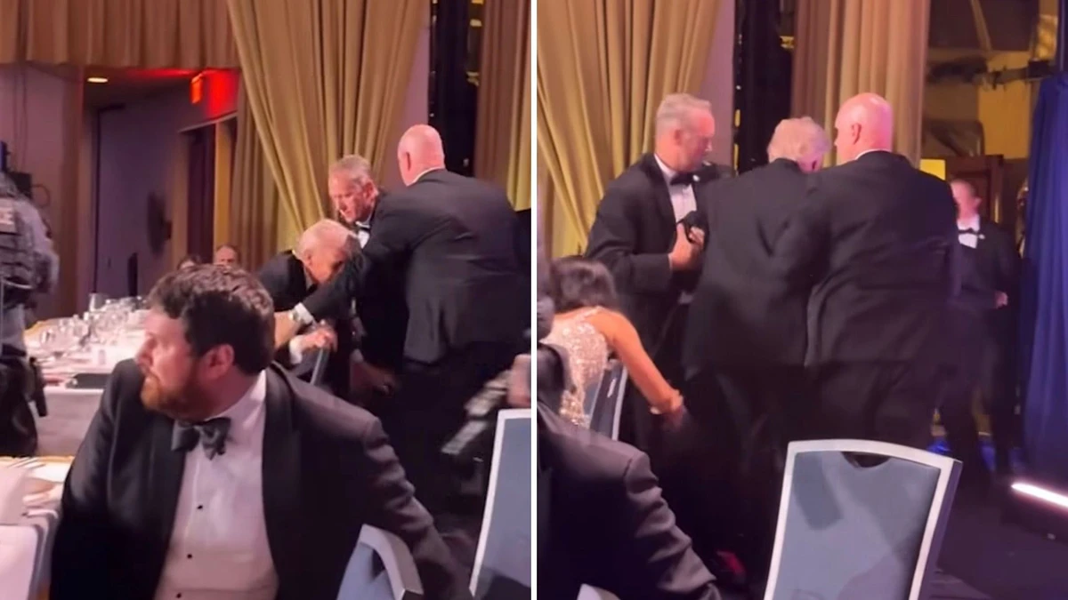 Trump é retirado de jantar após homem atirar