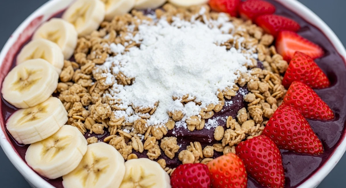 Áries: Açaí turbinado. Com granola, leite em pó e tudo o que tem direito. Gelado, energético e rápido, pra quem não tem paciência de esperar por Imagem gerada por IA