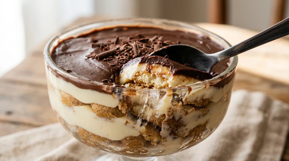Capricórnio: Pavê. Uma sobremesa estruturada, feita em camadas que exigem tempo e paciência. É o clássico das reuniões de família que nunca perde a autoridade por Imagem gerada por IA