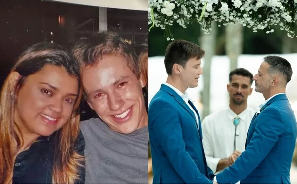 Felipe Suhre celebrou casamento com Erick Andrade em cerimônia no Rio de Janeiro