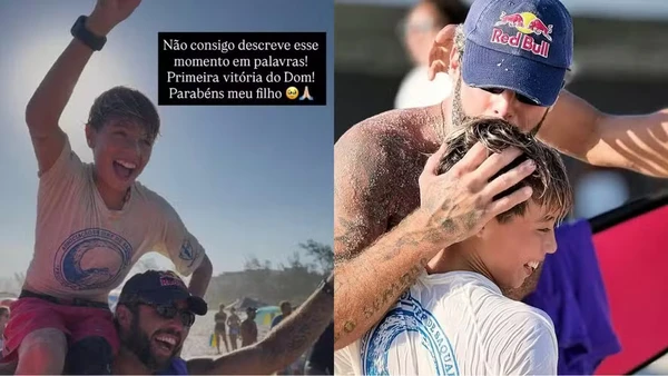 Filho de Pedro Scooby e Luana Piovani vence primeiro campeonato de surfe por Reprodução/Instagram