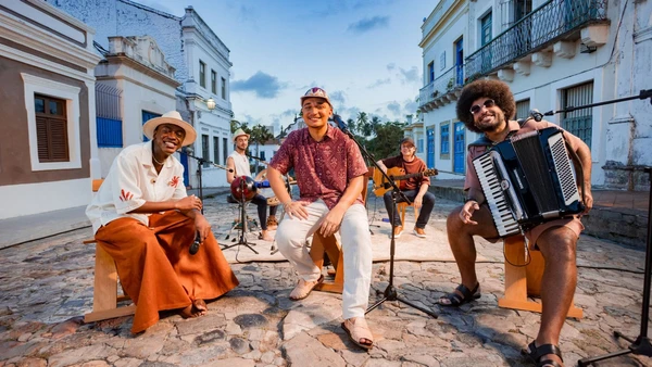 João Gomes, Jota.pê e Mestrinho fazem parte do Trio 'Dominguinho' por Divulgação 