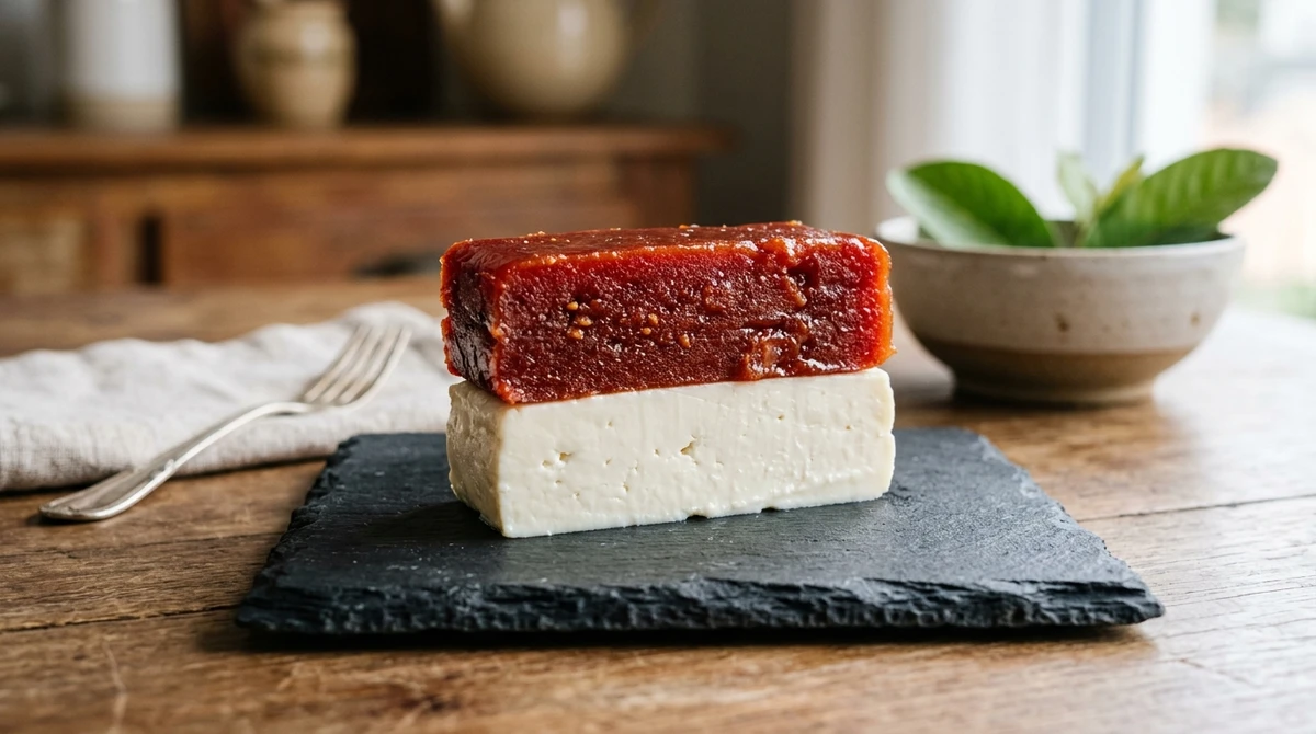 Libra: Romeu e julieta. A combinação perfeita e harmônica entre o queijo e a goiabada. Estético, equilibrado e clássico por Imagem gerada por IA