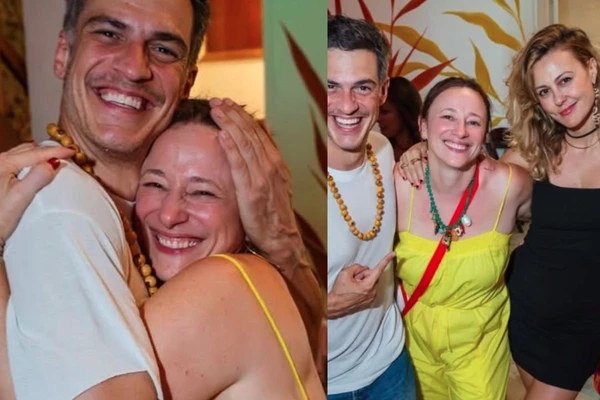 Mateus Solano esteve ao lado da ex em aniversário