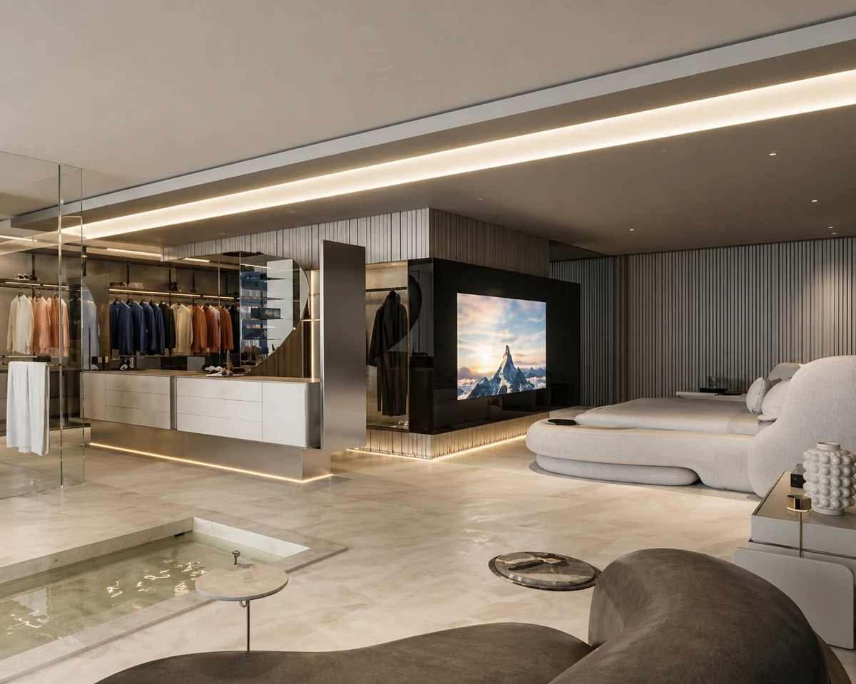 Nova mansão de Léo Santana e Lore Improta terá piscina de vidro, três andares e closet gigante por Divulgação