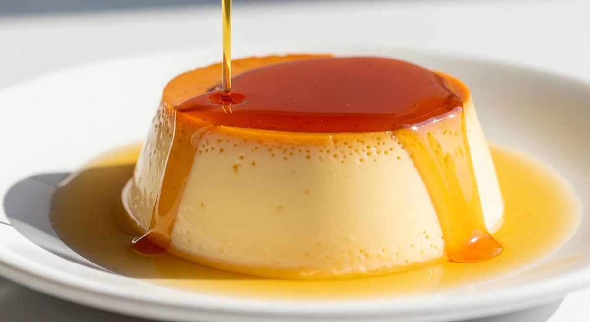 Peixes: Pudim de leite condensado. Suave, doce na medida e com uma textura que parece que vai sumir na boca. É o clássico reconfortante e meio nostálgico, como um sonho por Imagem gerada por IA