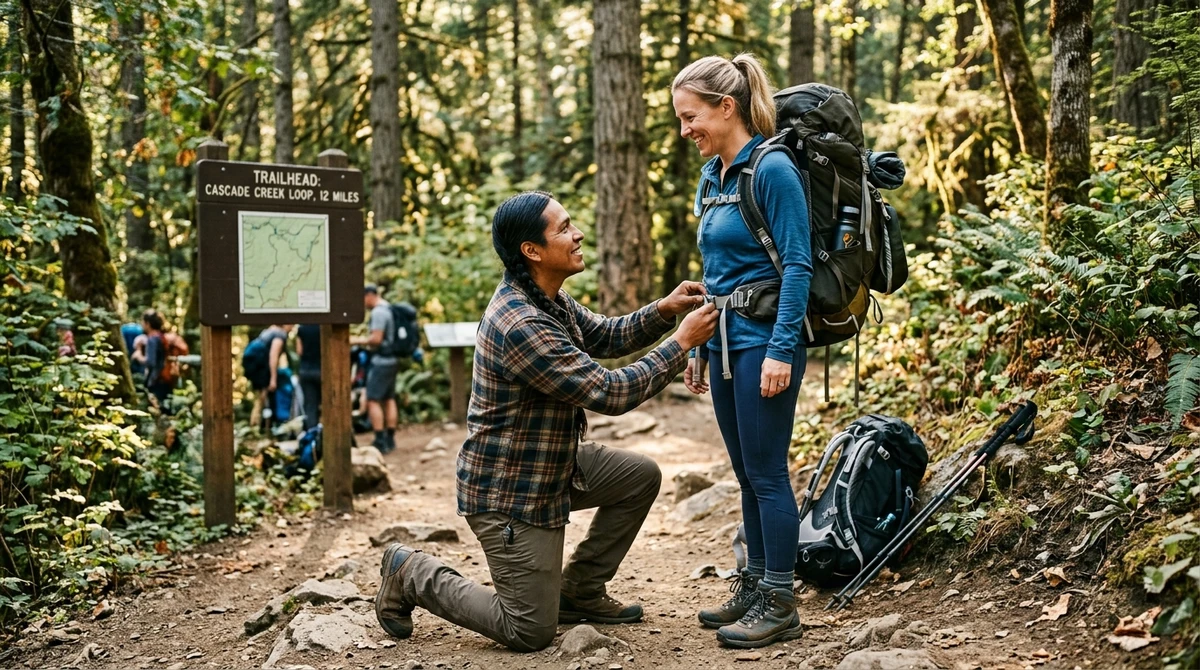 Sagitário (Atos de serviço): Valoriza a parceria na aventura. Sagitário ama quando alguém facilita sua liberdade ou cuida dos detalhes de uma viagem por Imagem gerada por IA