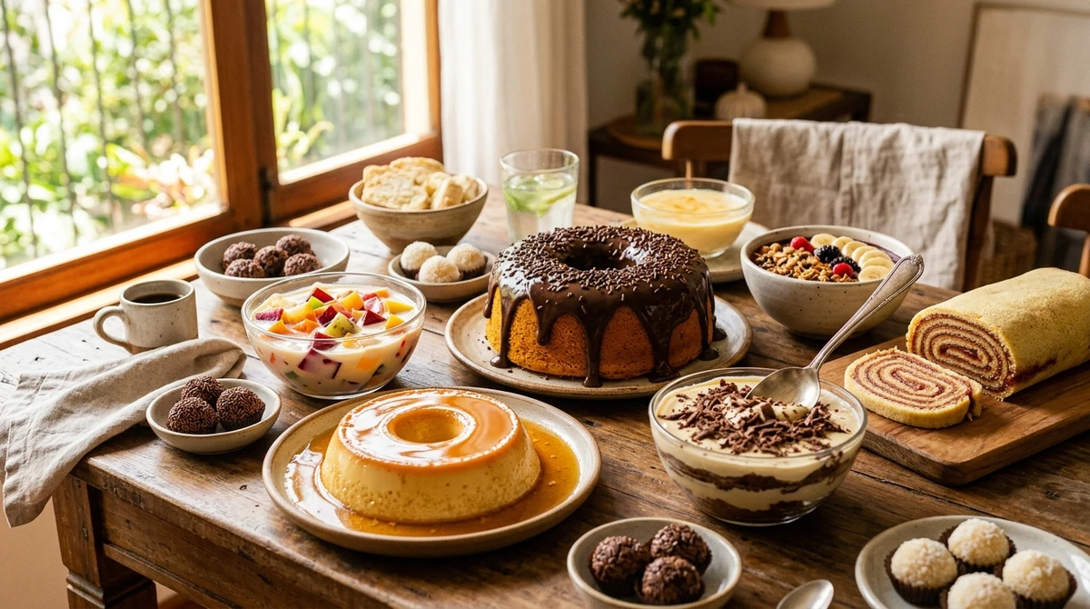 Sobremesas por Imagem gerada por IA