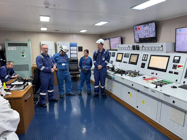 Visita ao navio Brillant Future, no Porto de Aratu por Rafael Veloso/Divulgação Braskem
