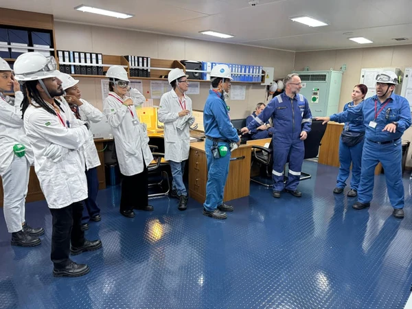 Visita ao navio Brillant Future, no Porto de Aratu por Rafael Veloso/Divulgação Braskem