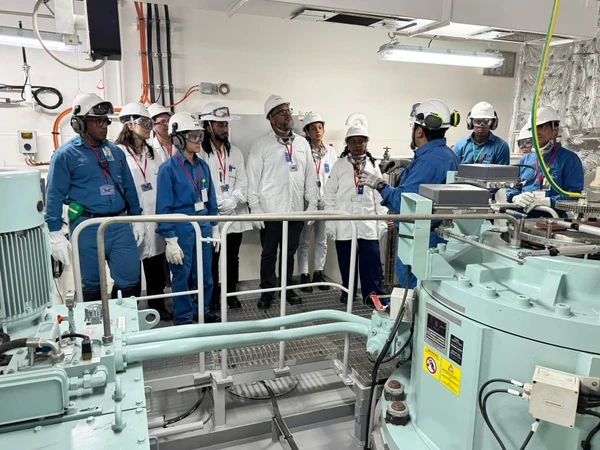 Visita ao navio Brillant Future, no Porto de Aratu por Rafael Veloso/Divulgação Braskem