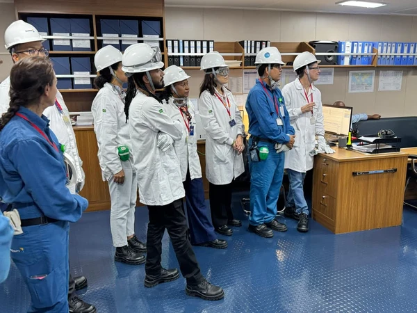 Visita ao navio Brillant Future, no Porto de Aratu por Rafael Veloso/Divulgação Braskem