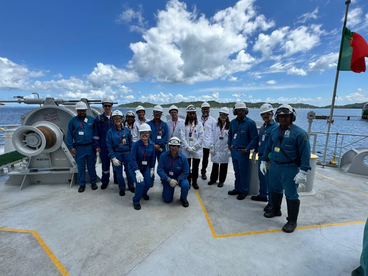 Visita ao navio Brillant Future, no Porto de Aratu por Rafael Veloso/Divulgação Braskem