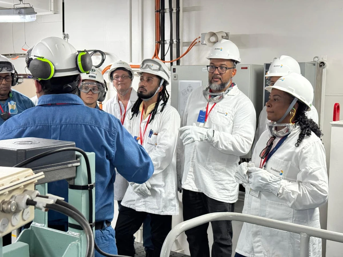 Visita ao navio Brillant Future, no Porto de Aratu por Rafael Veloso/Divulgação Braskem