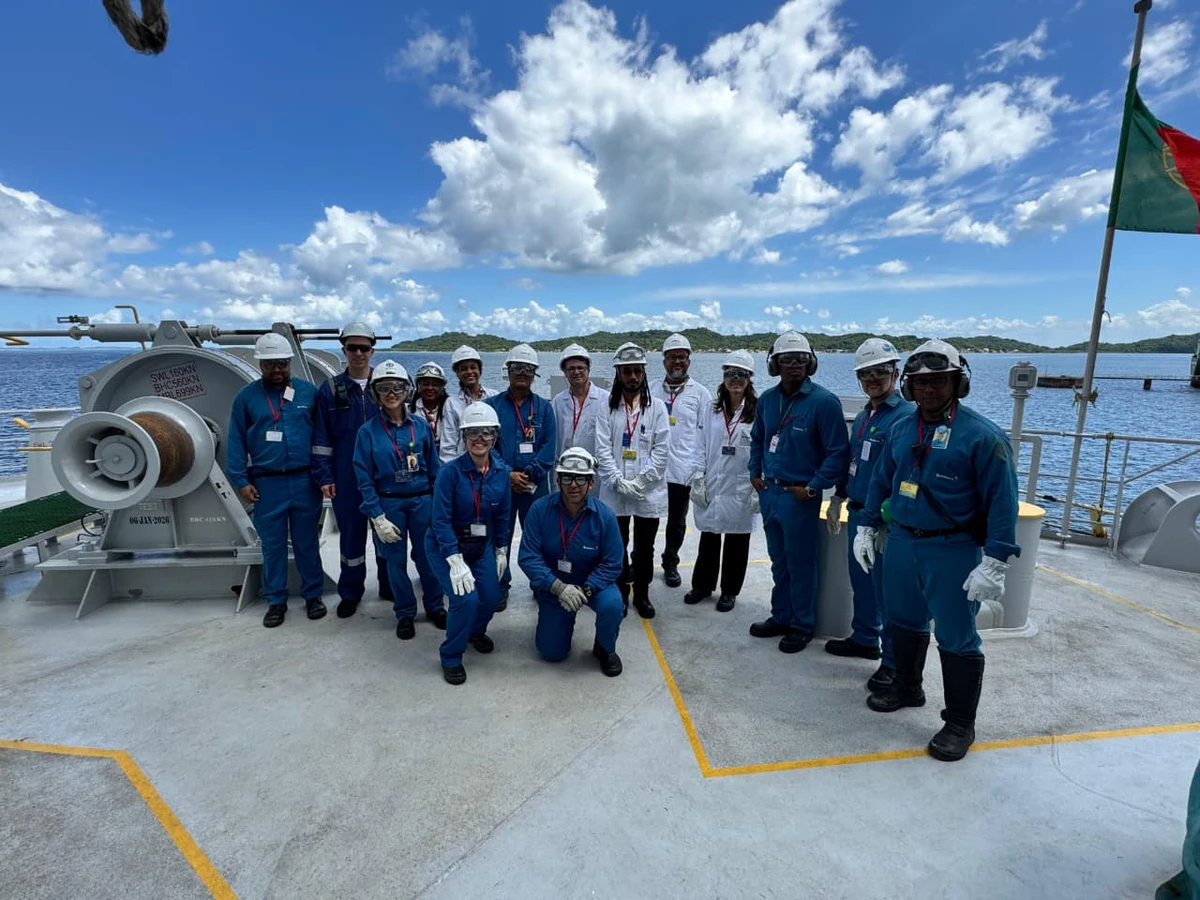 Visita ao navio Brillant Future, no Porto de Aratu por Rafael Veloso/Divulgação Braskem