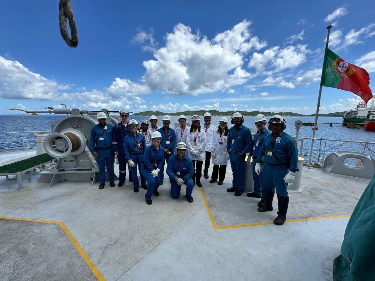 Visita ao navio Brillant Future, no Porto de Aratu por Rafael Veloso/Divulgação Braskem