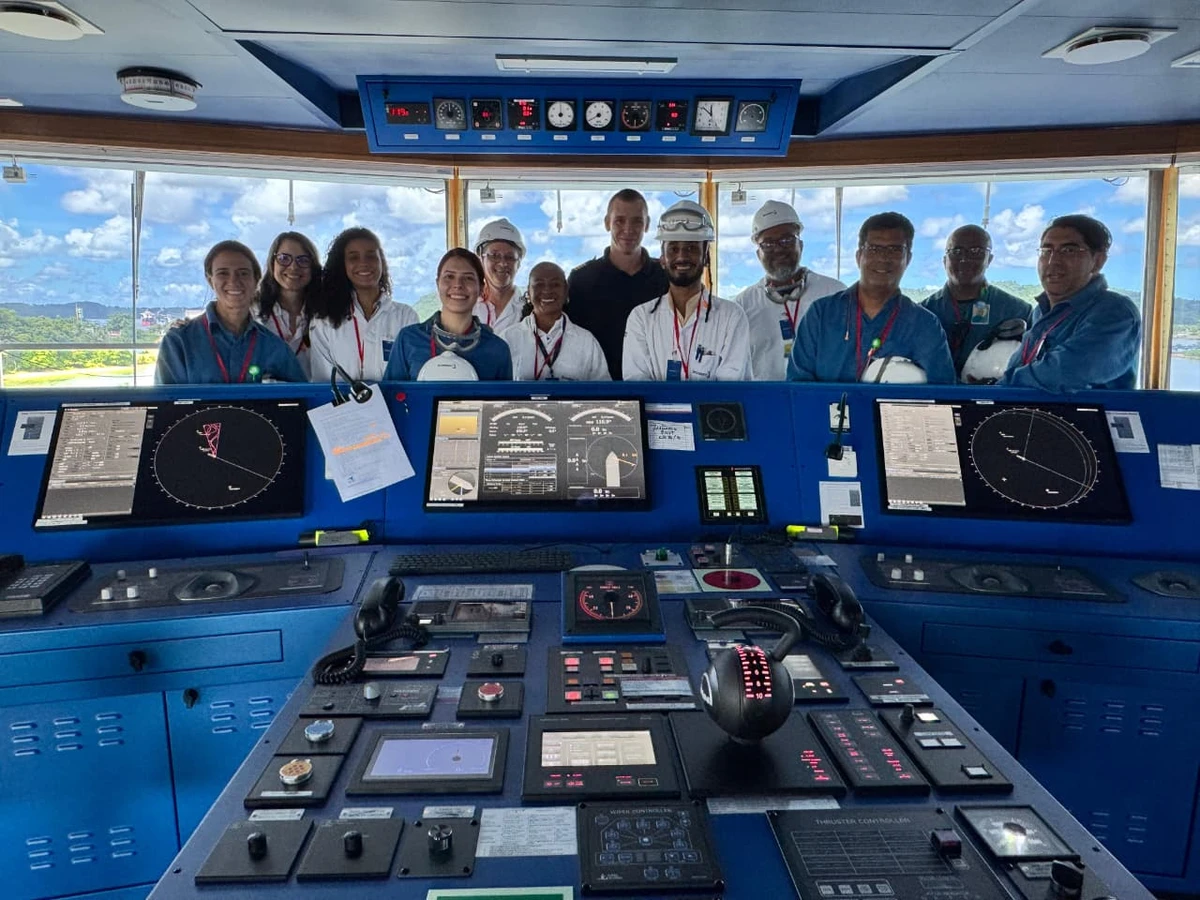 Visita ao navio Brillant Future, no Porto de Aratu por Rafael Veloso/Divulgação Braskem