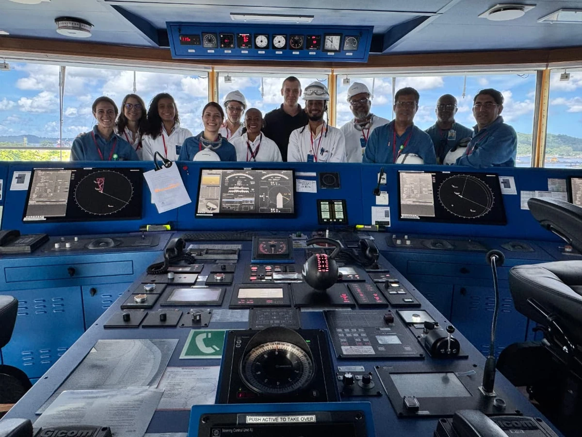 Visita ao navio Brillant Future, no Porto de Aratu por Rafael Veloso/Divulgação Braskem