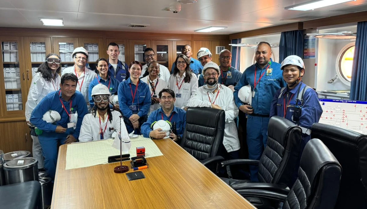 Visita ao navio Brillant Future, no Porto de Aratu por Rafael Veloso/Divulgação Braskem