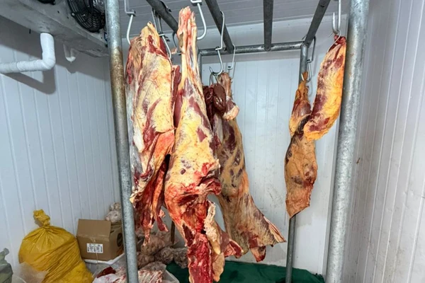 Adab apreende mais de 1 tonelada de carne irregular em Candiba e  Palmas de Monte Alto