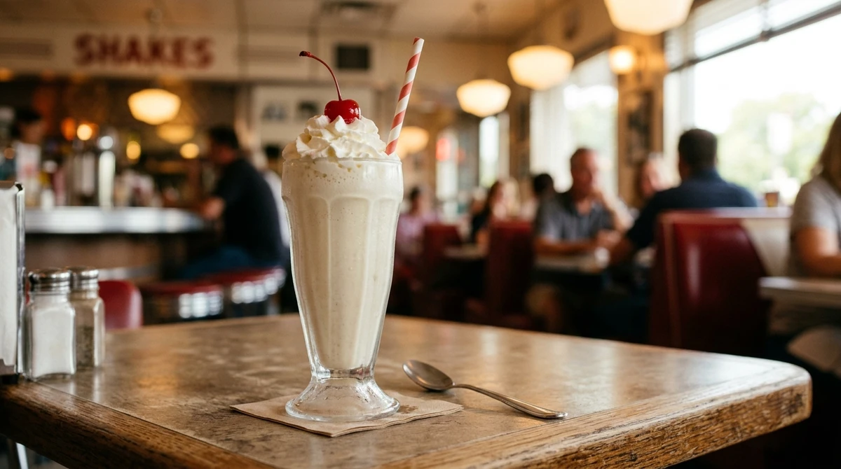 Bebida de Câncer: Milkshake de baunilha clássico - Remete à infância e à doçura nostálgica que Câncer tanto valoriza. por Imagem gerada por IA