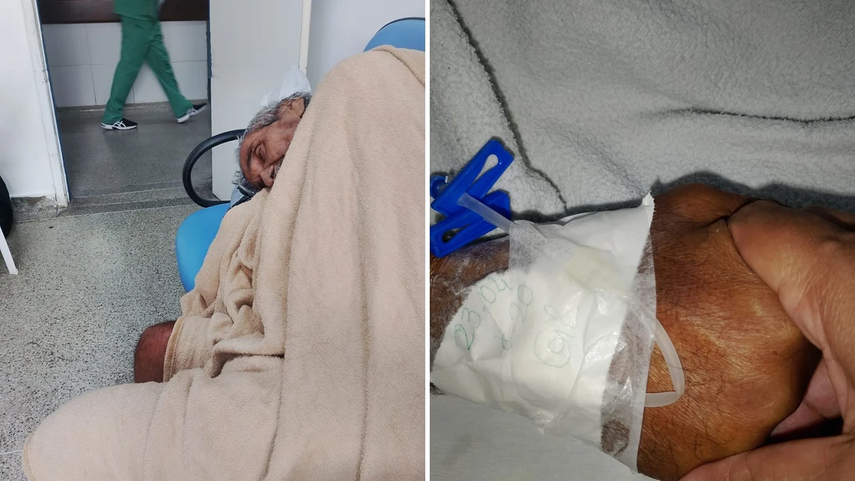 Família faz apelo para transferência de idoso internado em estado grave