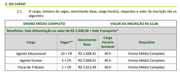 Rio Claro SP 2026 por Edital