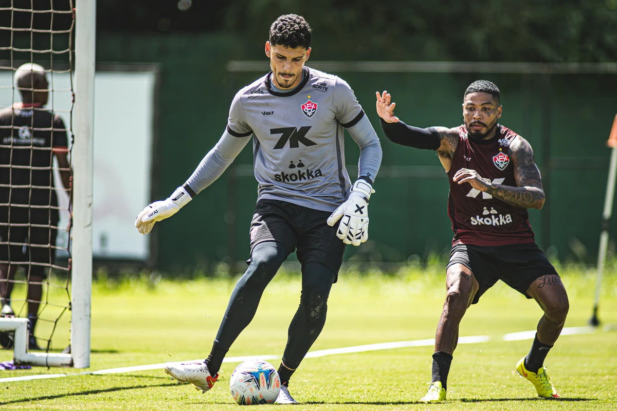 Vitória faz último treino antes de enfrentar o Confiança, pela Copa do Nordeste por Victor Ferreira/EC Vitória