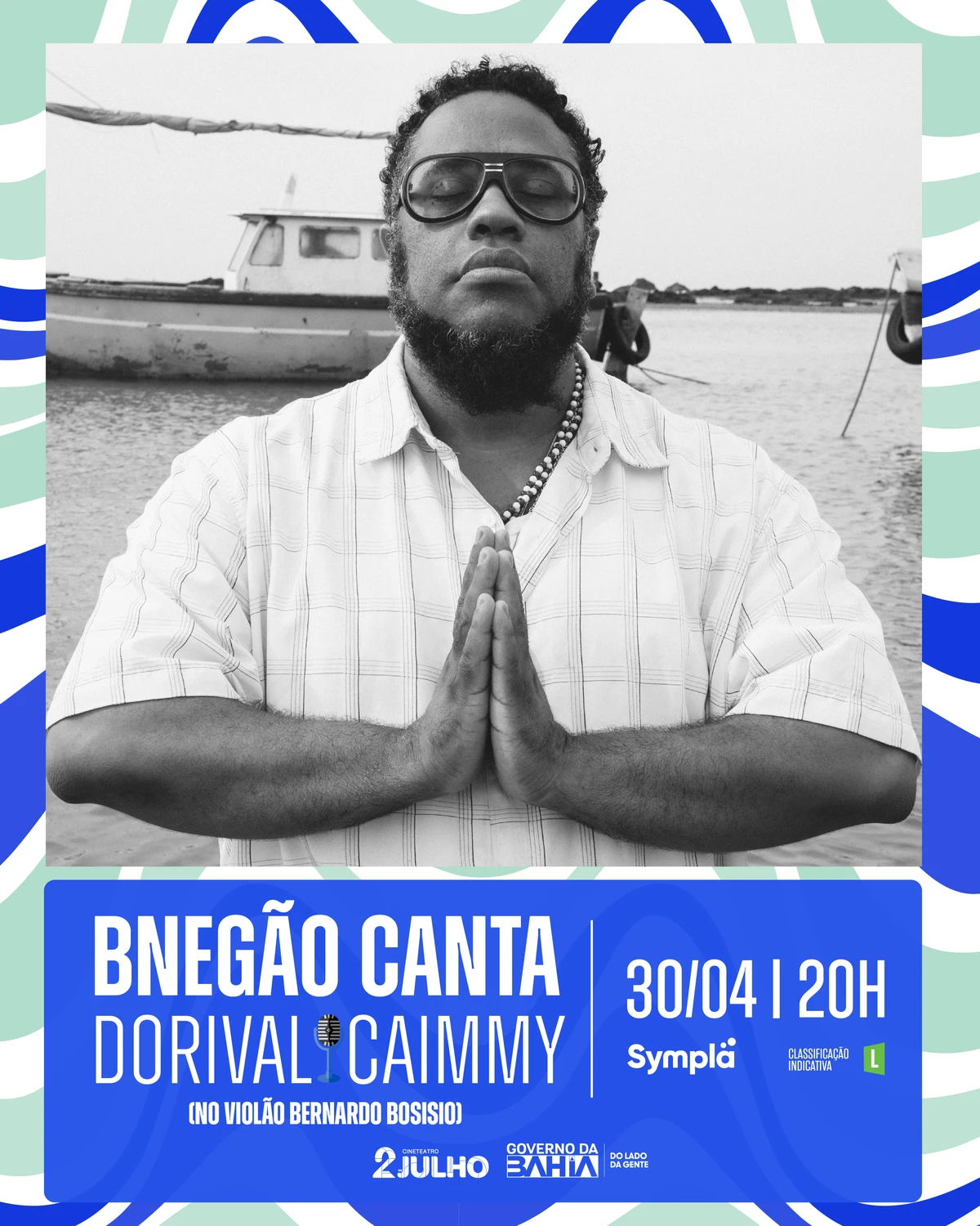  Rapper BNegão desembarca na capital baiana com o espetáculo BNegão canta Caymmi por Divulgação