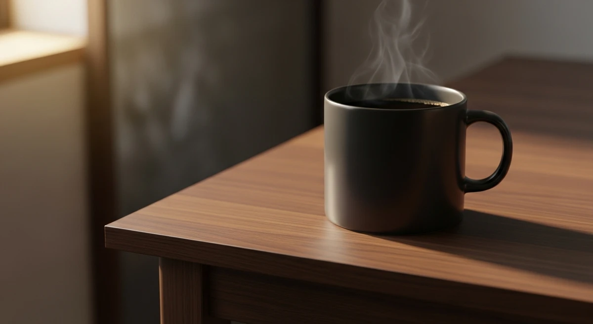 Bebida quente de Capricórnio: Café Coado em cerâmica clássica - O valor da paciência e da tradição em um café bem feito e puro. por Imagem gerada por IA