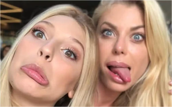 Caroline Bittencourt e a filha  por Reprodução/Instagram