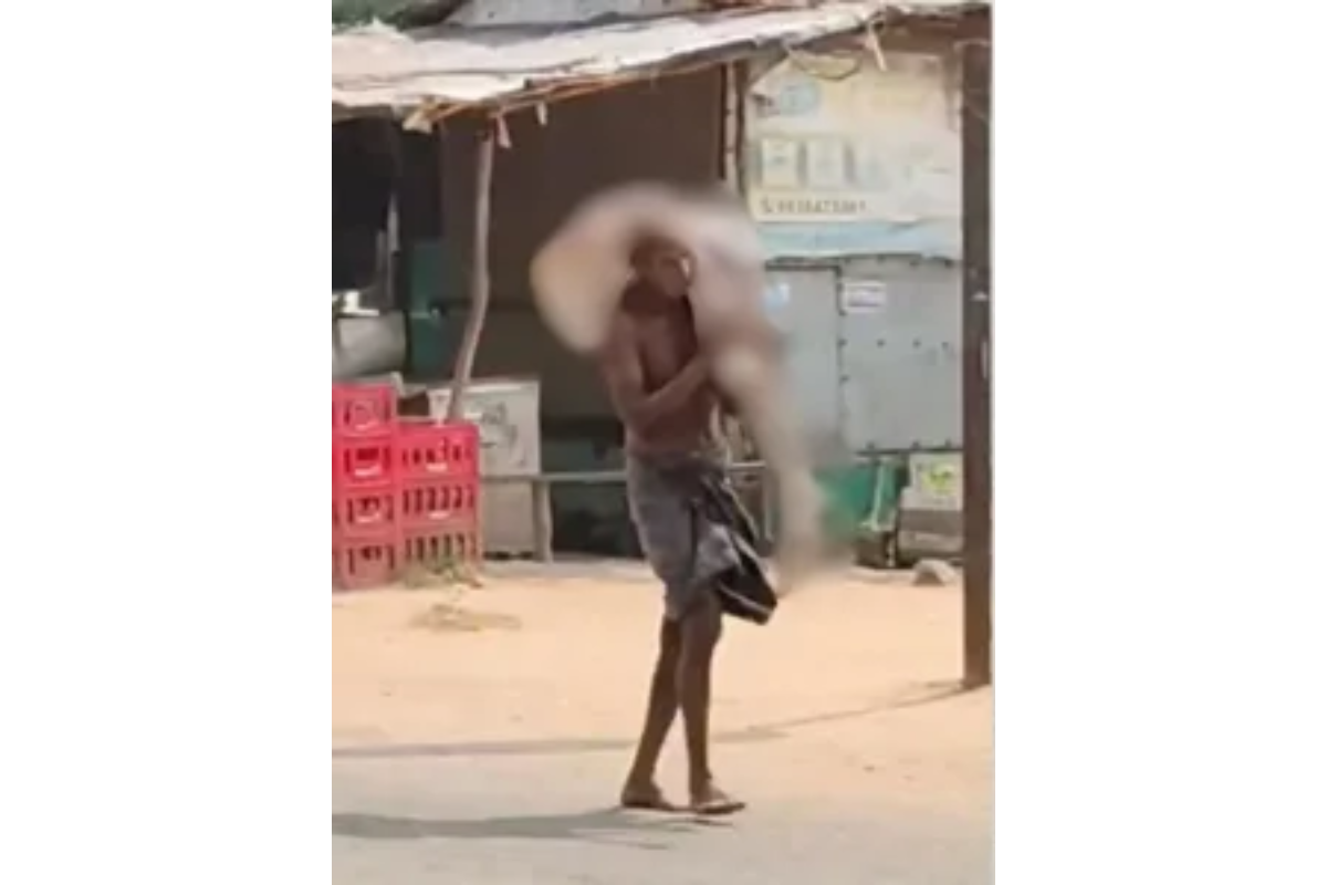 Jeetu Munda desenterrou corpo da irmã por Reprodução