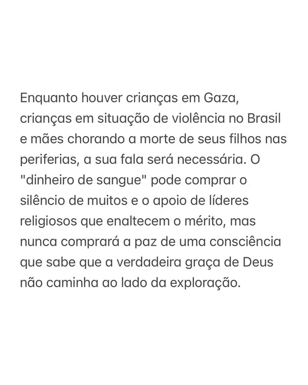 Luana Piovani compartilha carta aberta a ela em meio a polêmica com Virginia Fonseca por Reprodução