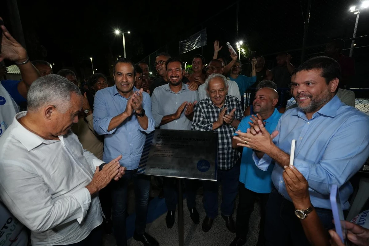 Nova área de lazer inaugurada em Salvador por Betto Jr. / Secom PMS