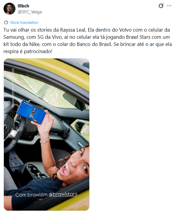 Post de Rayssa Leal chamou atenção por Reprodução