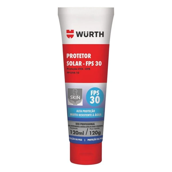 Protetor Solar FPS 30 Wurth  por Divulgação