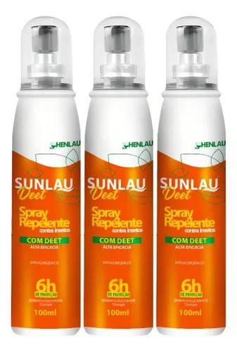 Sunlau Spray repelente Deet por Divulgação