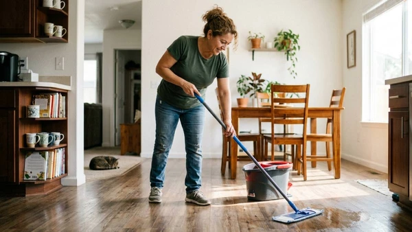 Além de praticidade, a ascensão de mops ergonômicos e robôs inteligentes foca na saúde lombar dos moradores, substituindo o esforço físico por automação e qualidade de vida