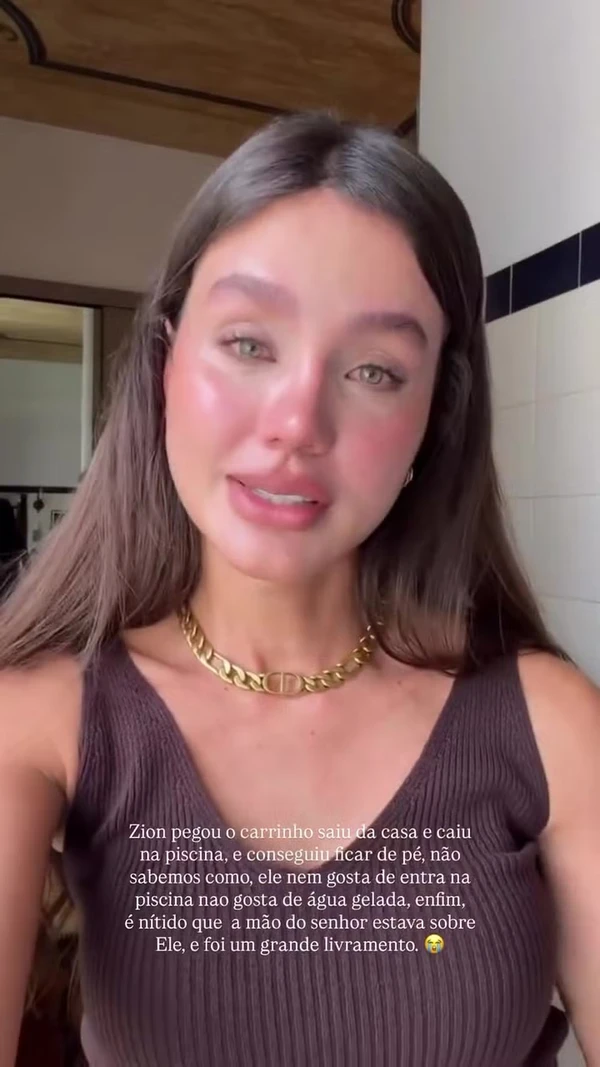 Biah Rodrigues relata susto com acidente doméstico com filho caçula por Reprodução/Instagram