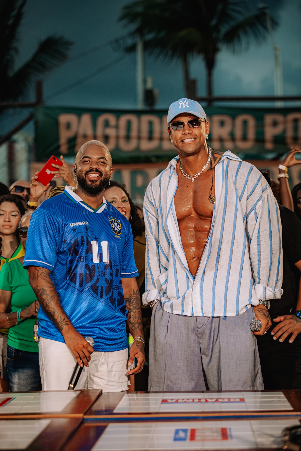 Cantor grava audiovisual com convidados como Léo Santana, em Salvador por Divulgação/Bunny Produtora