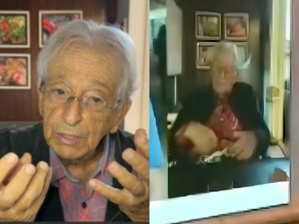 Fernando Gabeira coça partes íntimas ao vivo e reação do jornalista viraliza por Reprodução 
