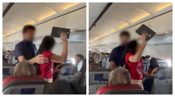Menina foi contida por pregar