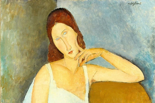 Jeanne Hébuterne, obra de Amedeo Modigliani, de 1919, exposta no MET, em Nova York