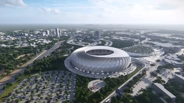 Veja imagens das obras e do projeto do megaestádio construído em El Salvador por Divulgação