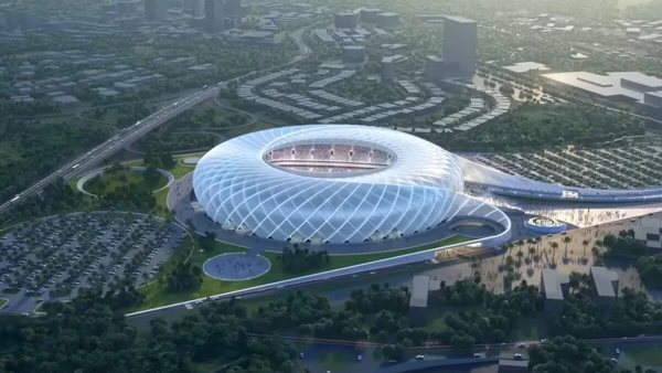 Veja imagens das obras e do projeto do megaestádio construído em El Salvador por Divulgação