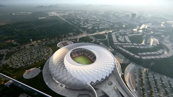 Veja imagens das obras e do projeto do megaestádio construído em El Salvador por Divulgação