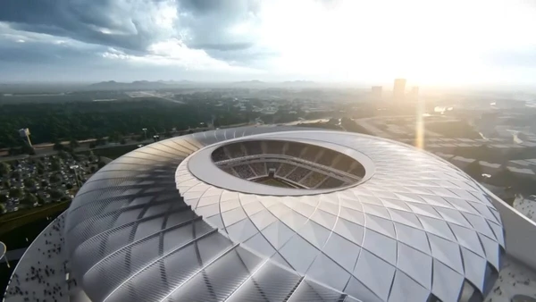 Veja imagens das obras e do projeto do megaestádio construído em El Salvador por Divulgação