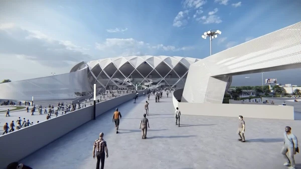 Veja imagens das obras e do projeto do megaestádio construído em El Salvador por Divulgação
