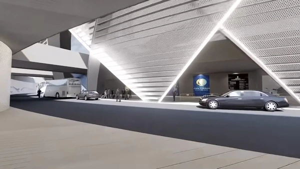 Veja imagens das obras e do projeto do megaestádio construído em El Salvador por Divulgação