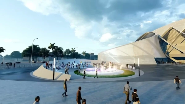 Veja imagens das obras e do projeto do megaestádio construído em El Salvador por Divulgação
